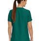 Women's 2-Pocket Shirttail Hemline V-Neck Top - LT101 - Hunter