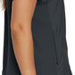 Women's 2-Pocket Shirttail Hemline V-Neck Top - LT101 - Pewter