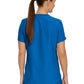 Women's 2-Pocket Shirttail Hemline V-Neck Top - LT101 - Royal