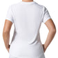 Women's 2-Pocket Shirttail Hemline V-Neck Top - LT101 - White