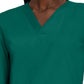 Unisex No-Pocket Crossover V-Neck Long-Sleeve Top - LT104 - Hunter
