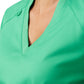 Women's 3-Pocket V-Neck Top - LT105 - Cool Mint