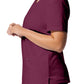 Women's 3-Pocket V-Neck Top - LT105 - Wine