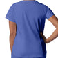 Women's 2-Pocket Back Princess Seamed V-Neck Top - LT107 - Ceil