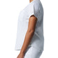 Women's 2-Pocket Back Princess Seamed V-Neck Top - LT107 - White