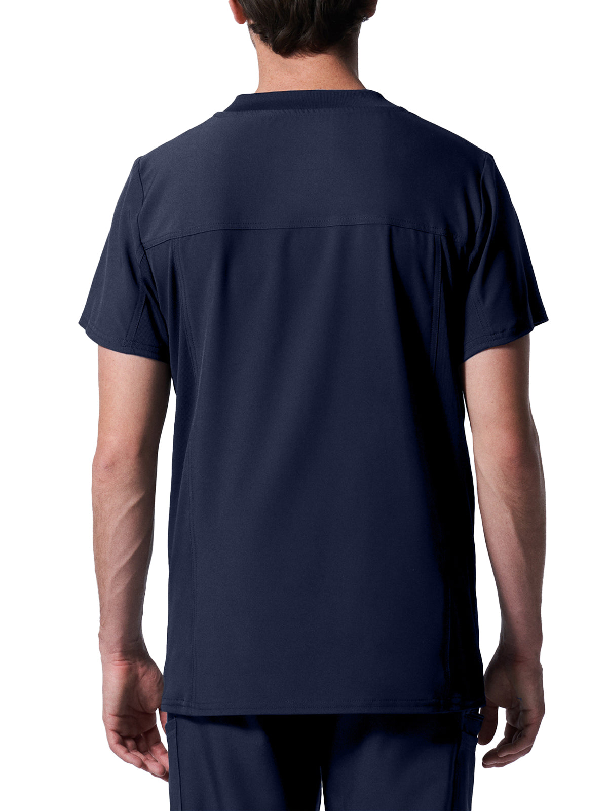 Men's 4-Pocket Back Yoke V-Neck Top - LT110 - Navy