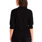 Women's 3-Pocket Y-Neck Top - LT114 - Black