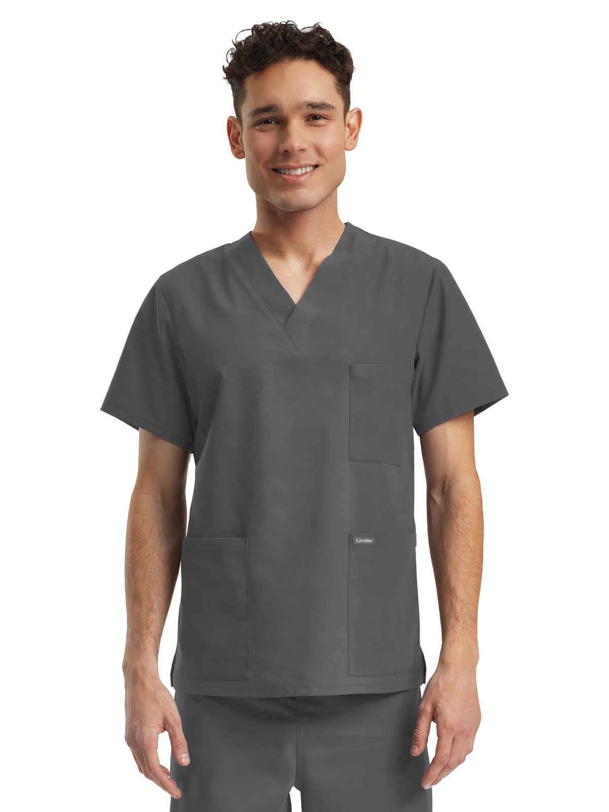 Unisex V-Neck Top - LT121 - Steel Grey