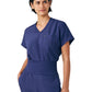 Women's Two-Pocket V-Neck Top - LT123 - Navy