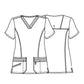 Women's V-Neck Top - 1311 - Royal Blue
