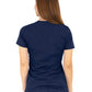 Women's V-Neck Top - 1416 - Navy Blue