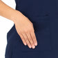 Women's V-Neck Top - 1416 - Navy Blue