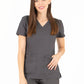 Women's V-Neck Top - 1416 - Pewter
