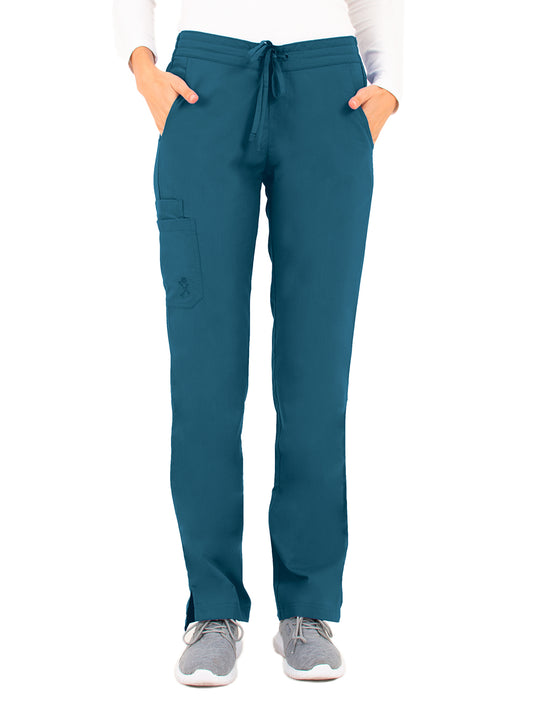 Women's Low Rise Utility Pant - 1425 - Caribbean Blue