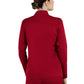 Women's Mandarin Collar Jacket - 1434 - Red