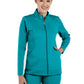 Women's Mandarin Collar Jacket - 1434 - Teal