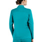 Women's Mandarin Collar Jacket - 1434 - Teal