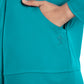 Women's Mandarin Collar Jacket - 1434 - Teal