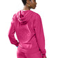 Women's 2-Pocket Zip Front Hoodie Sweatshirt - 316 - Pink Power