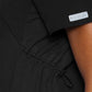 Women's 2-Pocket V-Neck Maternity Top - 628 - Black