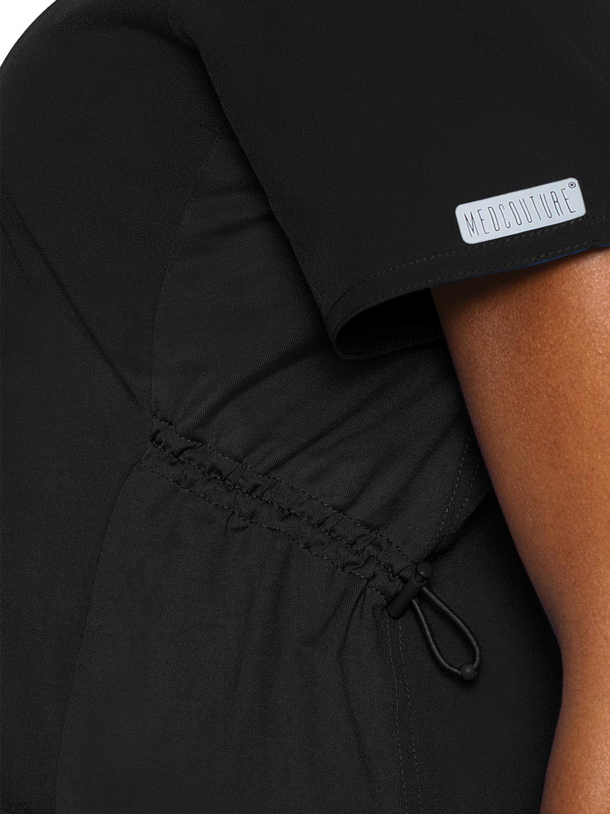 Women's 2-Pocket V-Neck Maternity Top - 628 - Black