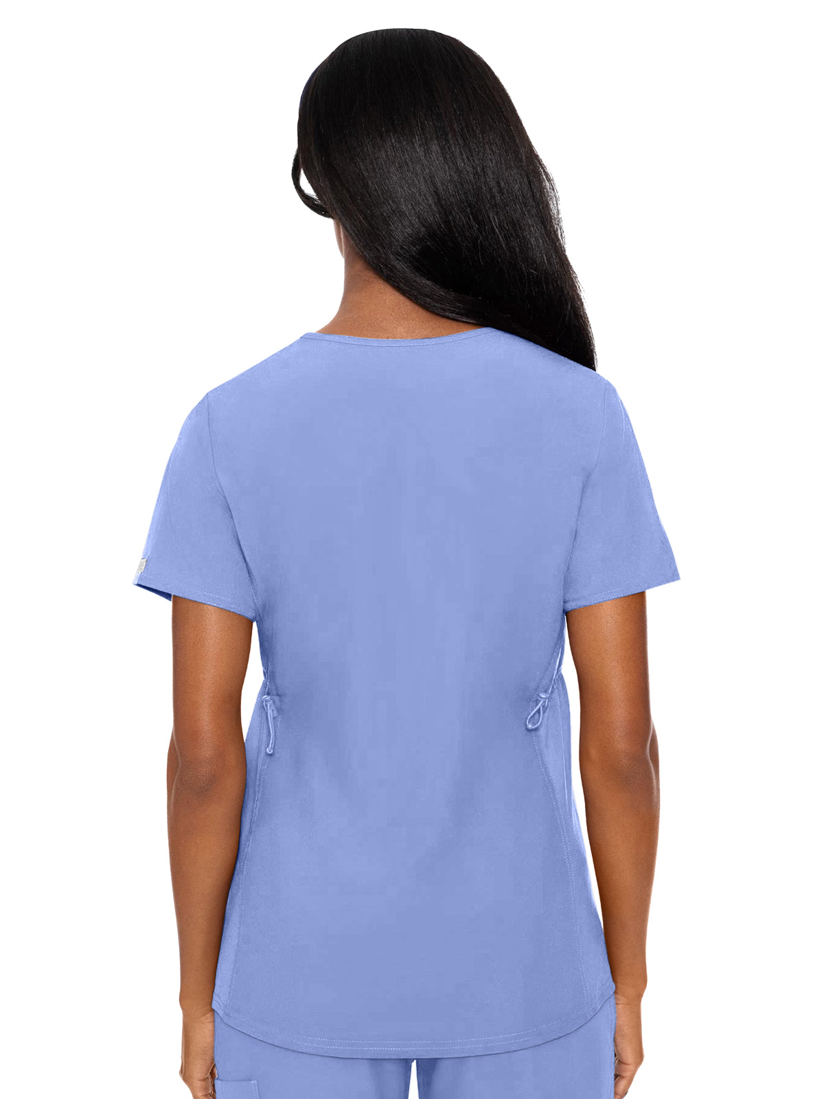 Women's 2-Pocket V-Neck Maternity Top - 628 - Ciel