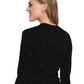 Women's Pocketless Long Sleeve Underscrub Shirt - 700 - Black