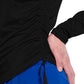 Women's Pocketless Long Sleeve Underscrub Shirt - 700 - Black