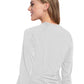 Women's Pocketless Long Sleeve Underscrub Shirt - 700 - White