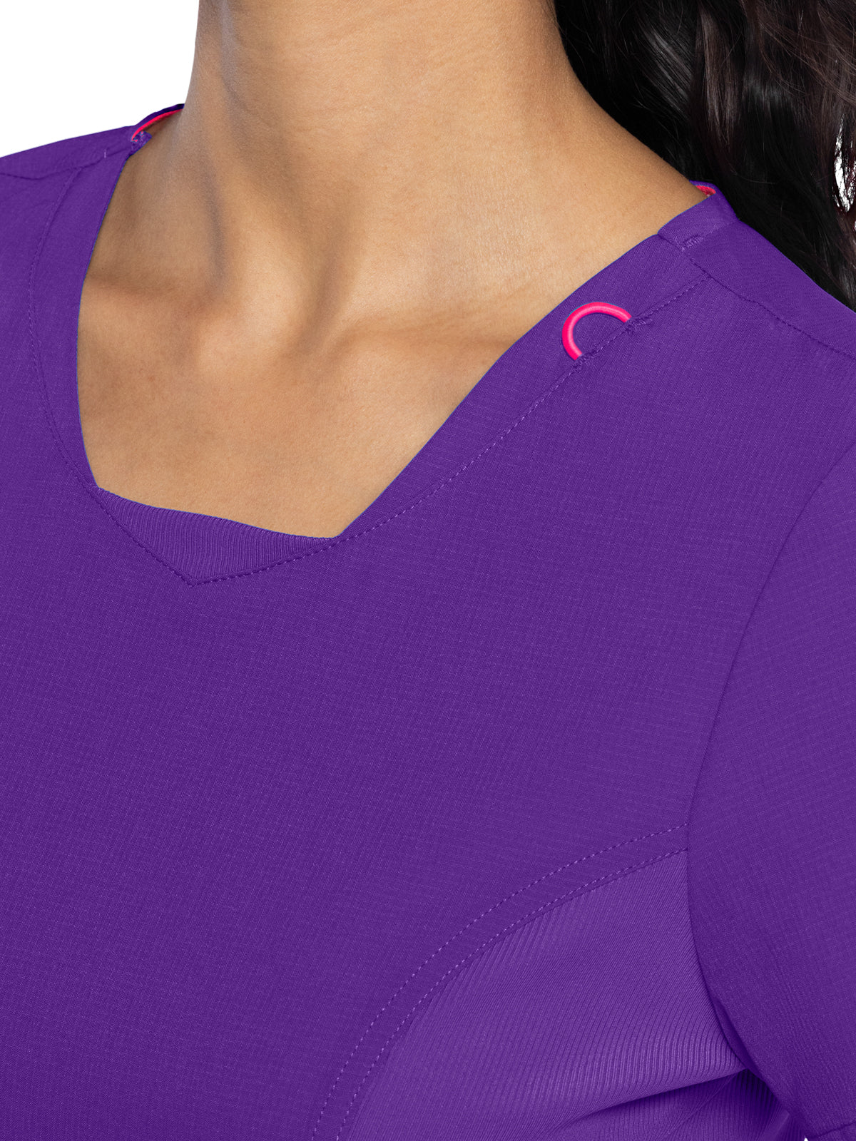 Women's 4-Pocket V-Neck Top - 701 - Purple Surge