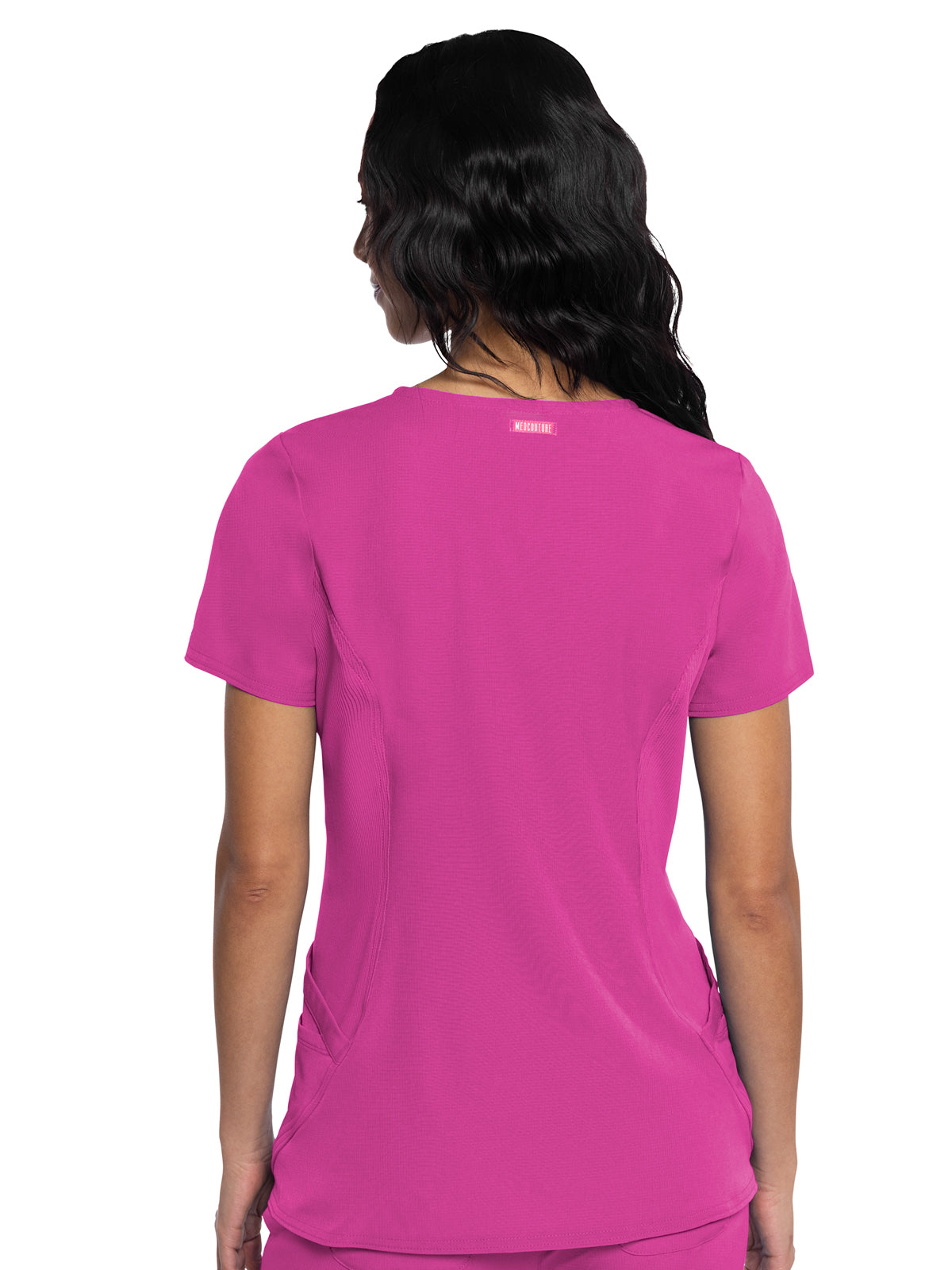 Women's 4-Pocket V-Neck Top - 701 - Ultra Magenta