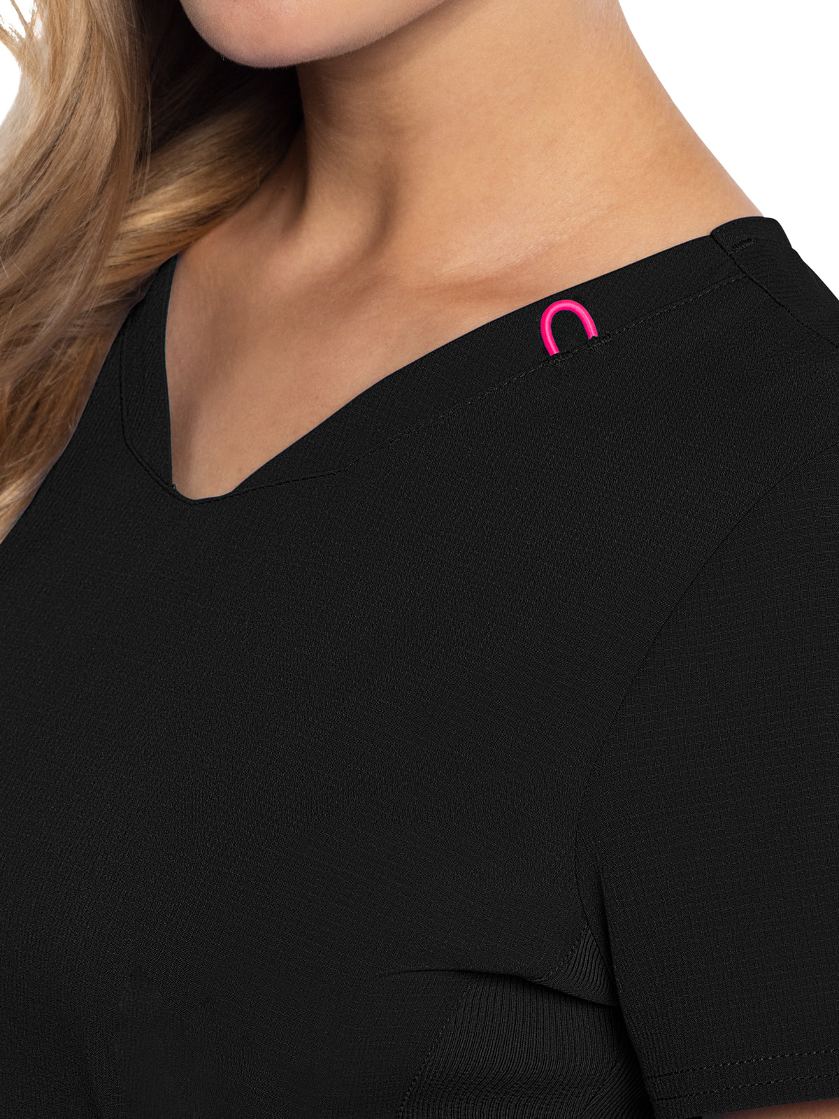 Women's 3-Pocket V-Neck Top - 702 - Black