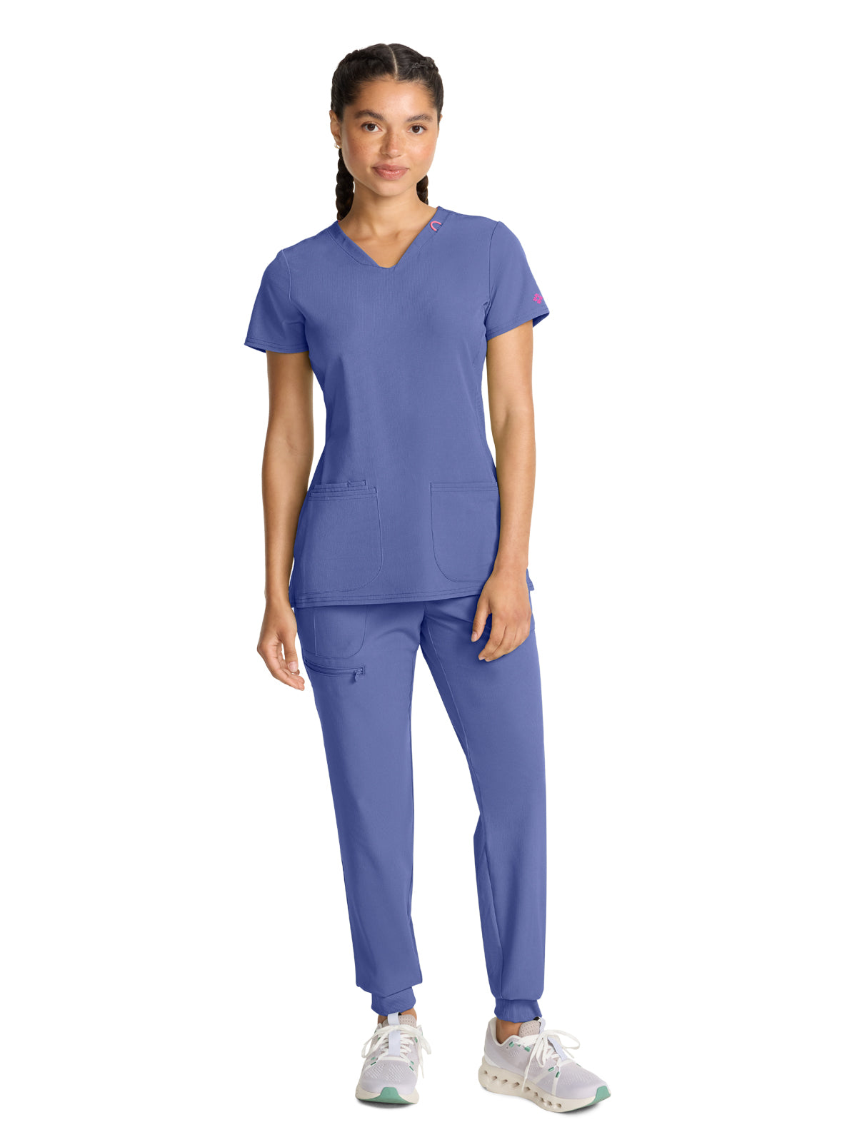 Women's 3-Pocket V-Neck Top - 702 - Ciel