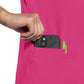 Women's 3-Pocket V-Neck Top - 702 - Pink Power