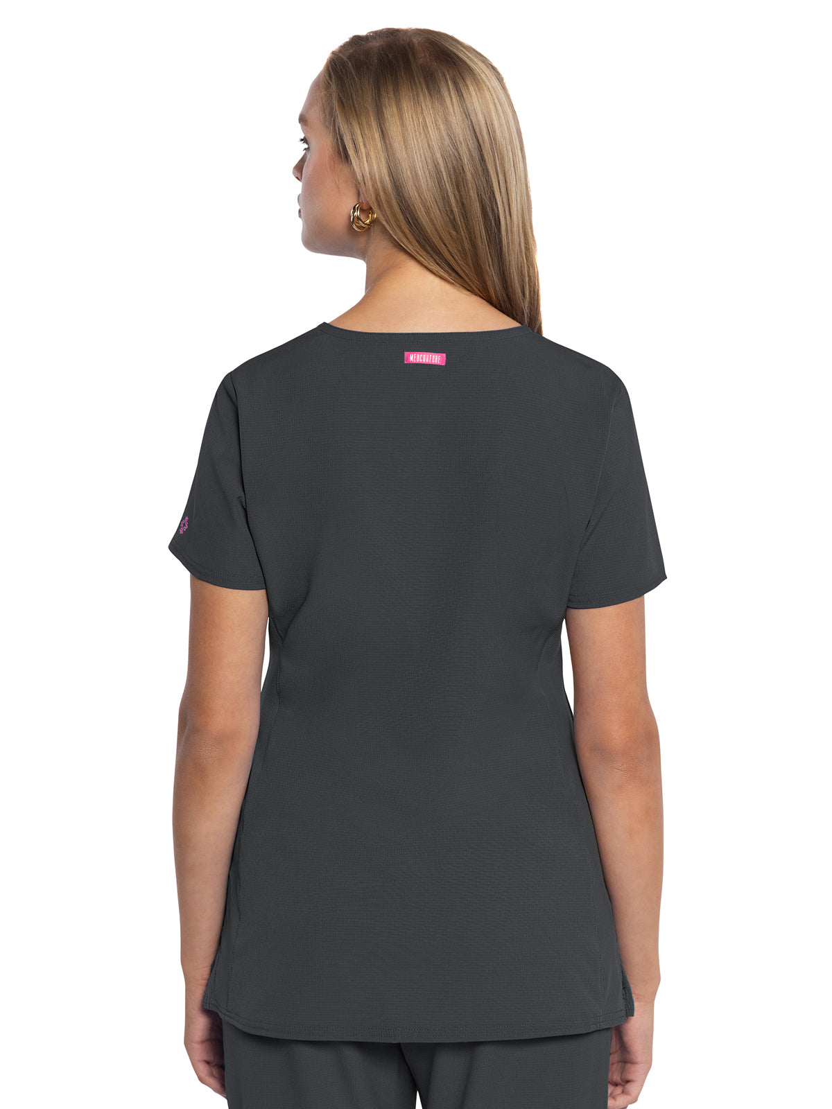 Women's 3-Pocket V-Neck Top - 702 - Pewter