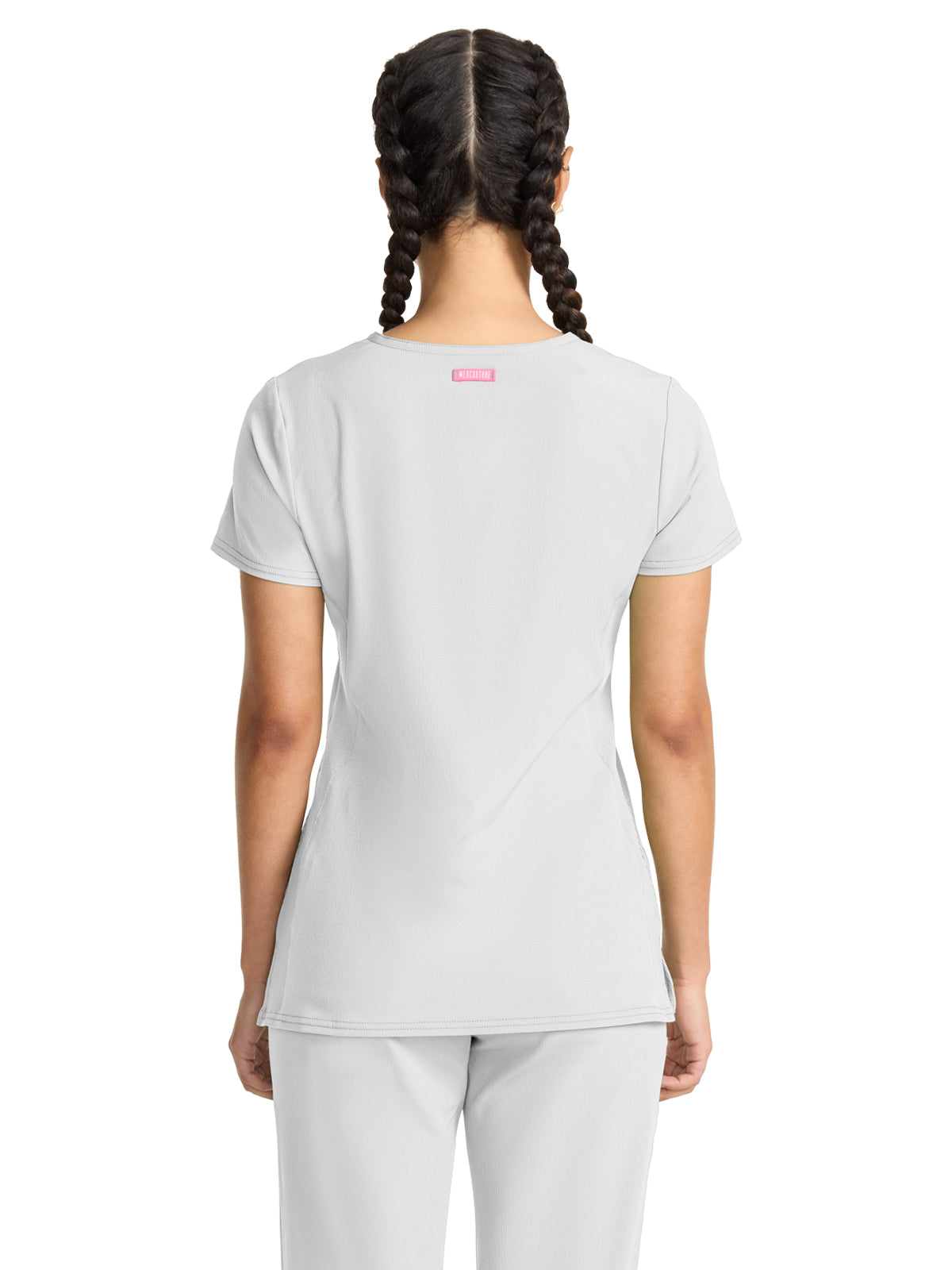 Women's 3-Pocket V-Neck Top - 702 - White