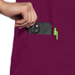 Women's 3-Pocket V-Neck Top - 702 - Wine