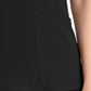 Women's 3-Pocket Square Neck Scrub Top - 704 - Black