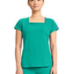 Women's 3-Pocket Square Neck Scrub Top - 704 - Teal Tonic