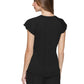 Women's 1-Pocket Lettuce-Edged Top - 706 - Black