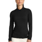 Women's Pocketless Mock Neck Underscrub Tee - 708 - Black