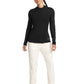Women's Pocketless Mock Neck Underscrub Tee - 708 - Black
