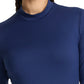 Women's Pocketless Mock Neck Underscrub Tee - 708 - Navy