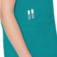 Women's 6-Pocket Raglan Sleeve Top - 7425 - Teal