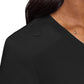 Women's 1-Pocket V-Neck Top - 7448 - Black