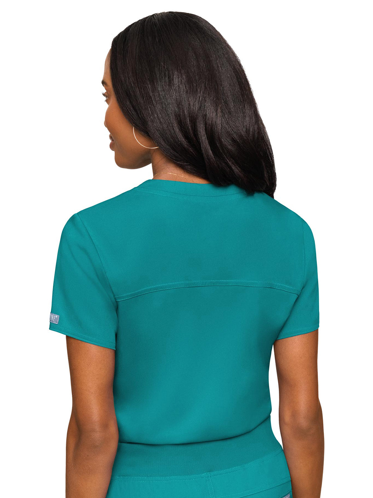 Women's 1-Pocket V-Neck Top - 7448 - Teal