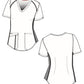 Women's 4-Pocket V-Neck Shirttail Top - 7459 - Red