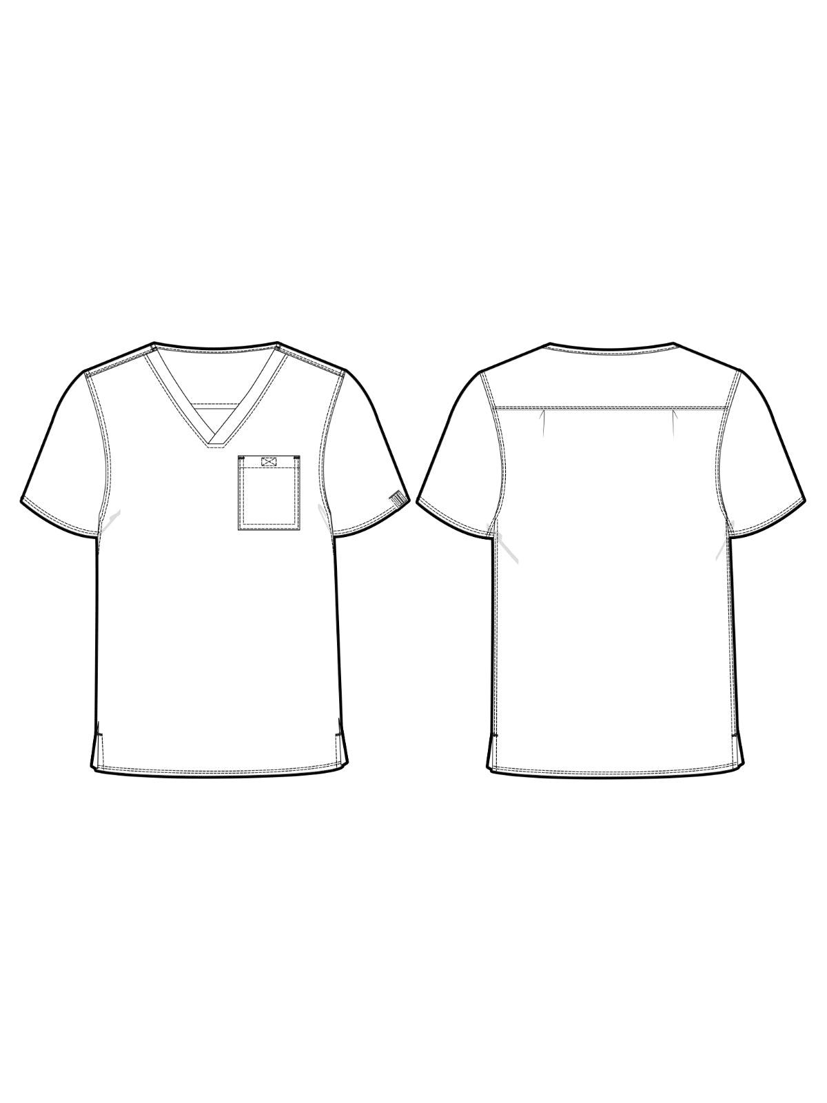 Men's 1-Pocket Tuck-In Top - 7478 - Pewter