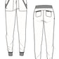 Women's 5-Pocket Rib-Knit Waistband Pant - 7710 - Wine