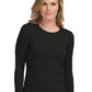 Women's Pocketless Performance Knit Underscrub Tee - 8499 - Black